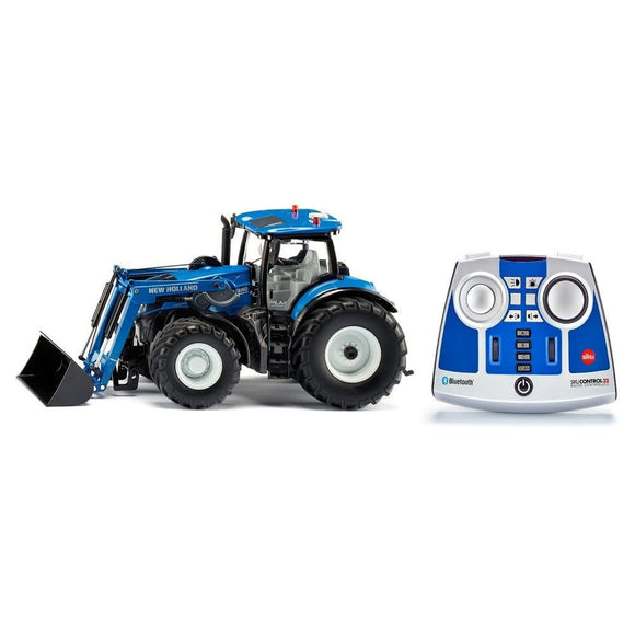 Siku 6798 New Holland T7.315 with Frontloader 1:32 - Remote Controlled & Bluetooth App - McGreevy's Toys Direct