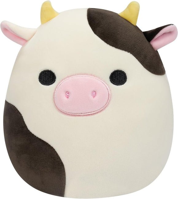 Squishmallows Connor the Black and White Cow 7.5