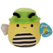 Squishmallows Sunny - Yellow Honey Bee with Green Bucket Hat 7.5