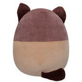 Squishmallows Woodward - Brown and Tan Snowshoe Cat 12" - McGreevy's Toys Direct
