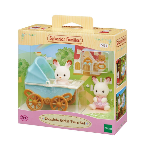 Sylvanian Families Chocolate Rabbit Twins Set - McGreevy's Toys Direct