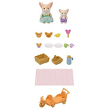 Sylvanian Families Sunny Picnic Set Fennec Fox Sister & Baby - McGreevy's Toys Direct