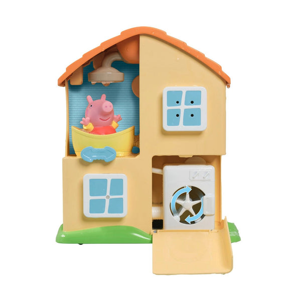 TOMY Toomies Peppa Pig Peppa's House Bath Playset - McGreevy's Toys Direct