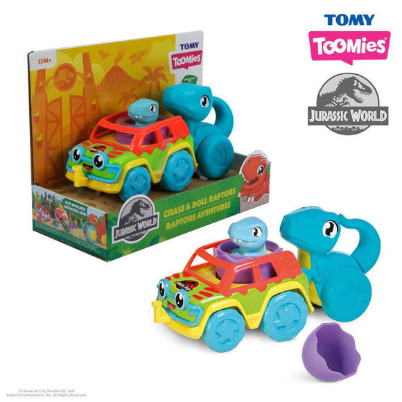 Toomies Jurassic World Chase & Roll Raptors - McGreevy's Toys Direct