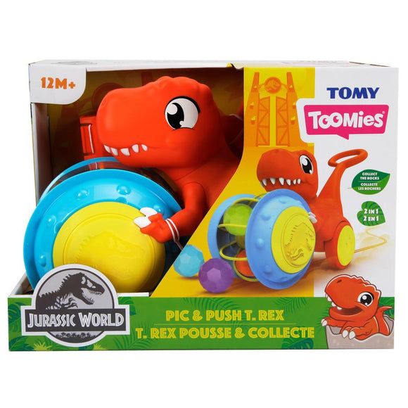 Toomies Jurassic World Pic & Push T. Rex - McGreevy's Toys Direct
