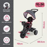 TP Trike 4 In 1+ Pink Dusk - McGreevy's Toys Direct