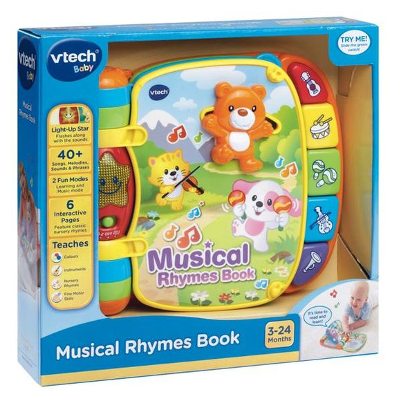 VTech Musical Rhymes Book - McGreevy's Toys Direct
